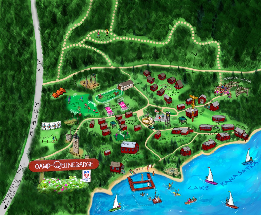Camp Map Camp Quinebarge